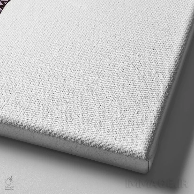 تابلو فیل بنفش اثر مونیکا استریگل - نمای نزدیک بافت بوم