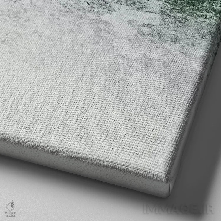 تابلو رویاپرداز برفی اثر مونیکا استریگل - نمای نزدیک بافت بوم