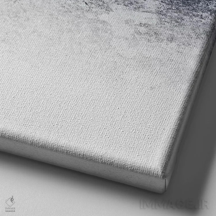 تابلو رویاپرداز برفی اثر مونیکا استریگل - نمای نزدیک بافت بوم