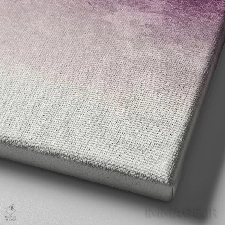 تابلو رویاپرداز برفی اثر مونیکا استریگل - نمای نزدیک بافت بوم