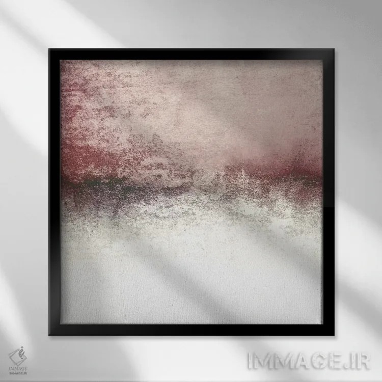 تابلو رویاپرداز برفی اثر مونیکا استریگل - نمای قابدار مشکی