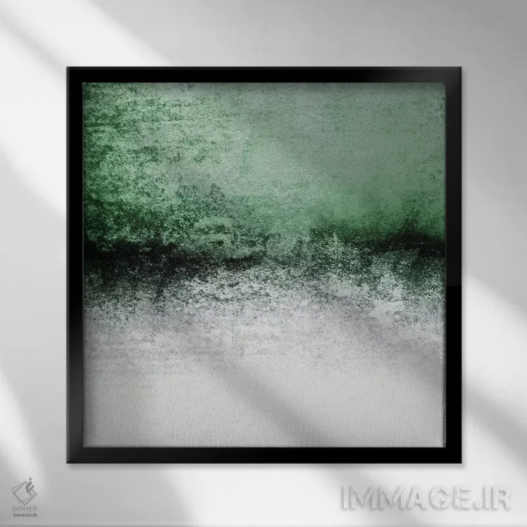 تابلو رویاپرداز برفی اثر مونیکا استریگل - نمای قابدار مشکی