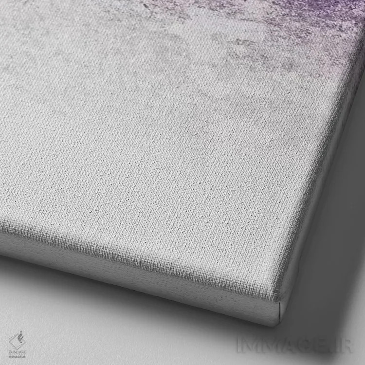 تابلو رویاپرداز برفی اثر مونیکا استریگل - نمای نزدیک بافت بوم