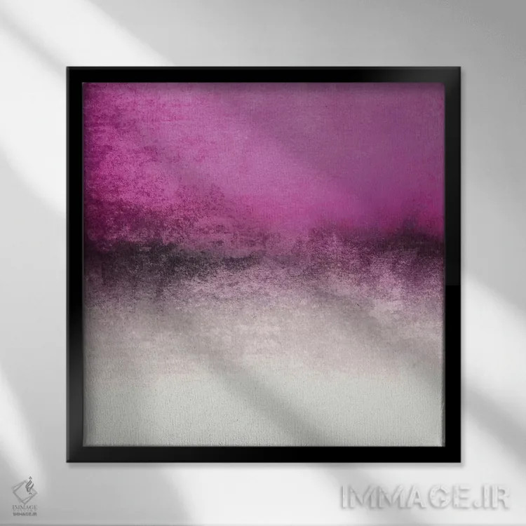 تابلو رویاپرداز برفی اثر مونیکا استریگل - نمای قابدار مشکی