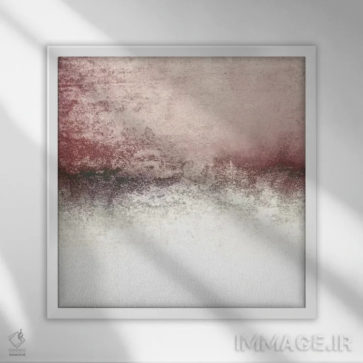 تابلو رویاپرداز برفی اثر مونیکا استریگل - نمای قابدار سفید