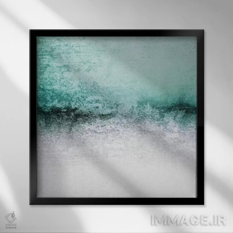 تابلو رویاپرداز برفی اثر مونیکا استریگل - نمای قابدار مشکی