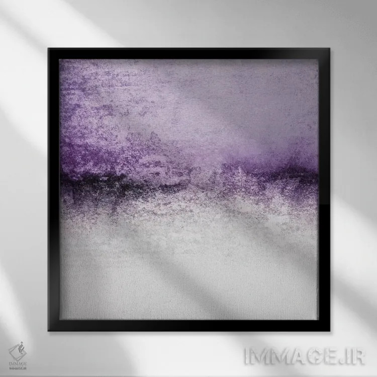 تابلو رویاپرداز برفی اثر مونیکا استریگل - نمای قابدار مشکی