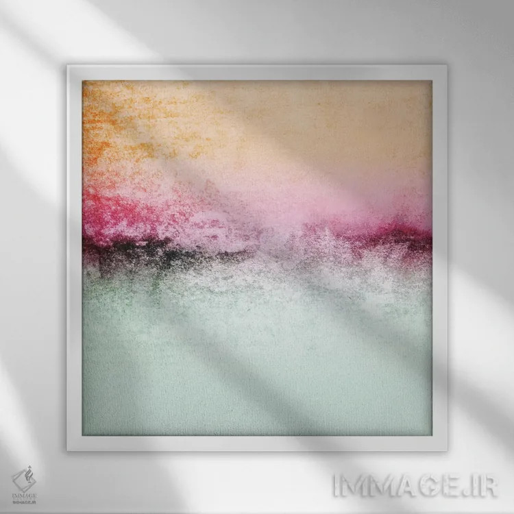 تابلو رویاپرداز برفی اثر مونیکا استریگل - نمای قابدار سفید