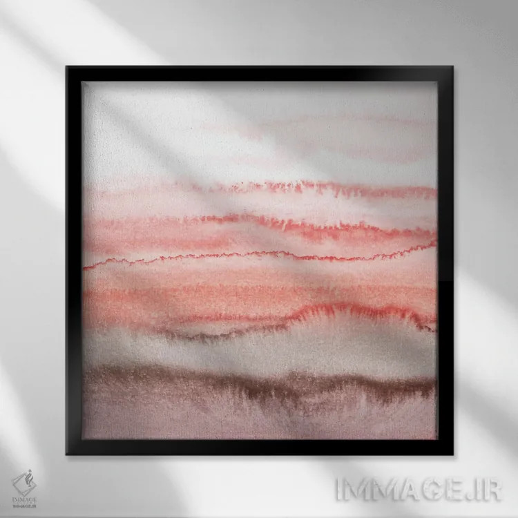 تابلو در میان جریان جزر و مد اثر مونیکا استریگل - نمای قابدار مشکی