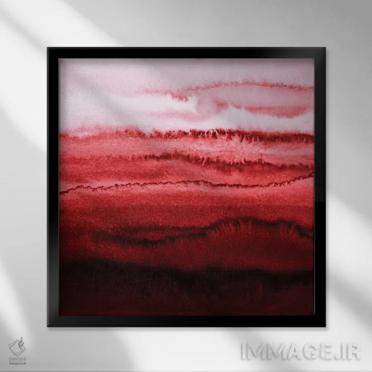 تابلو در میان جریان جزر و مد اثر مونیکا استریگل - نمای قابدار مشکی