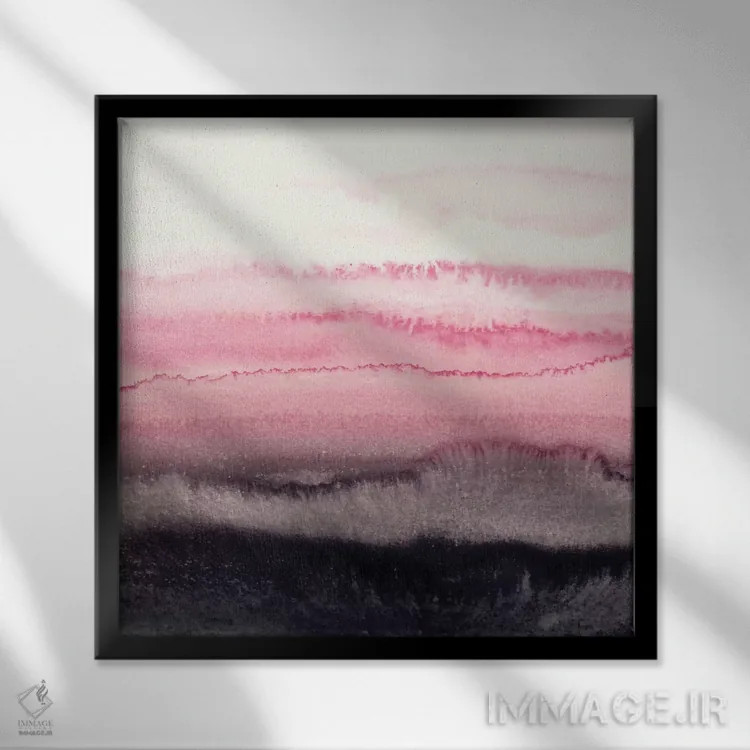 تابلو در میان جریان جزر و مد اثر مونیکا استریگل - نمای قابدار مشکی