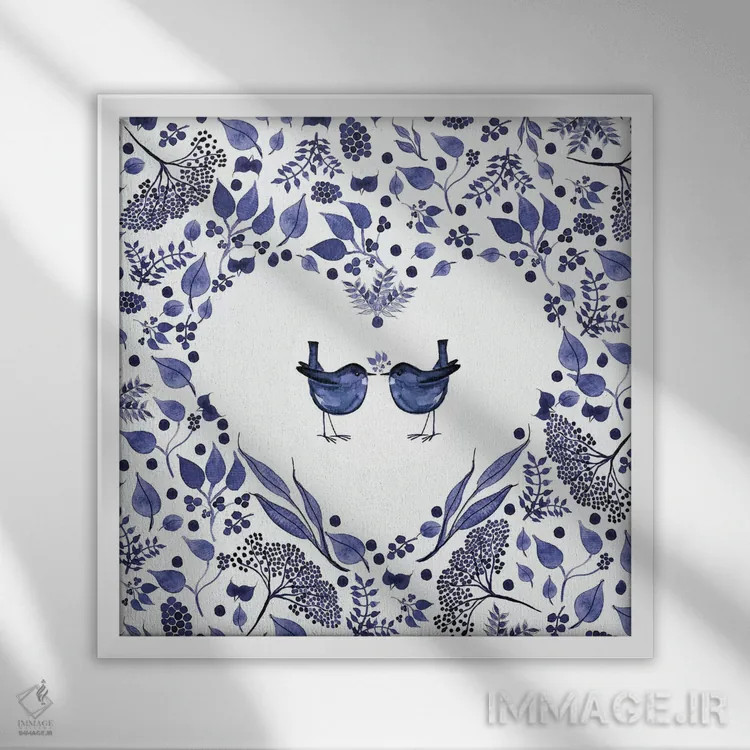 تابلو هدیه اثر مونیکا استریگل - نمای قابدار سفید