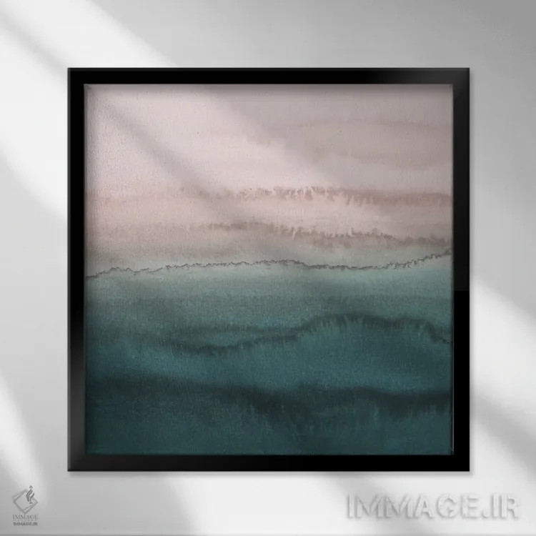 تابلو در میان جریان جزر و مد اثر مونیکا استریگل - نمای قابدار مشکی