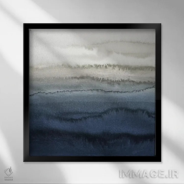 تابلو در میان جریان جزر و مد اثر مونیکا استریگل - نمای قابدار مشکی