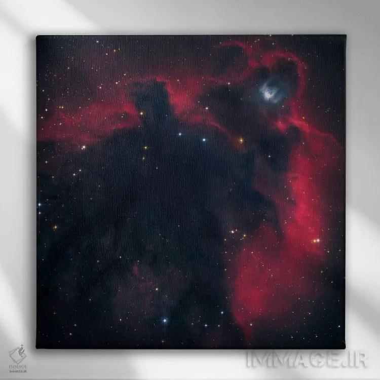 تابلو توده دنبالهداری در صورت فلکی شکارچی (LDN 1622) اثر رابرت گندلر - نمای روبهرو روی دیوار