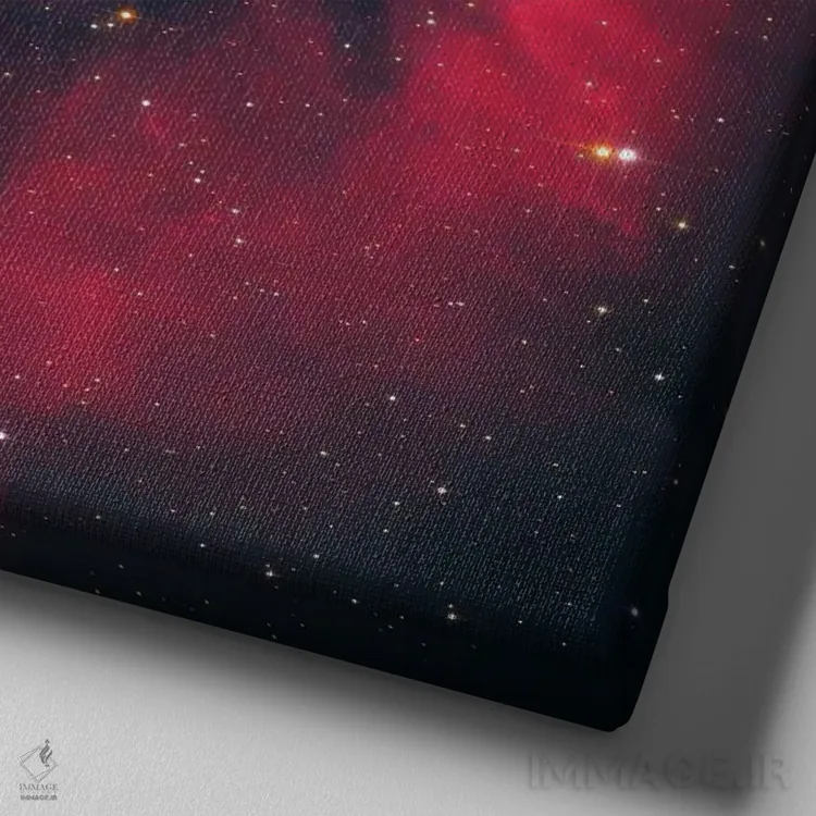 تابلو توده دنبالهداری در صورت فلکی شکارچی (LDN 1622) اثر رابرت گندلر - نمای نزدیک بافت بوم