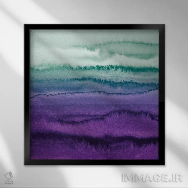 تابلو در میان جریان جزر و مد اثر مونیکا استریگل - نمای قابدار مشکی