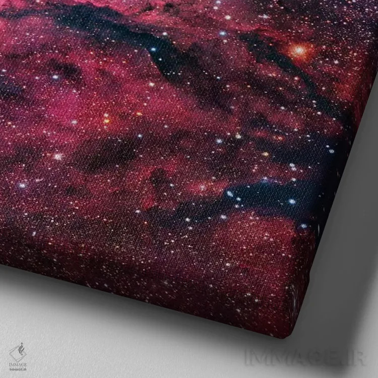 تابلو منطقه ستارهزایی در صورت فلکی ناقوس جنوبی (NGC 6188) II اثر رابرت گندلر - نمای نزدیک بافت بوم