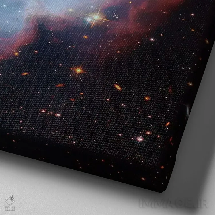 تابلو منطقه ستارهزایی در ابر ماژلانی کوچک (NGC 602) اثر رابرت گندلر - نمای نزدیک بافت بوم