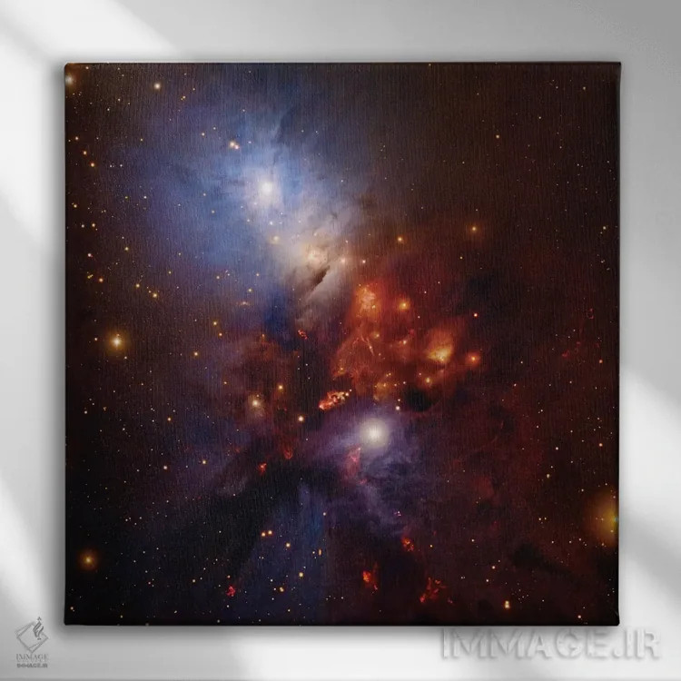 تابلو سحابی پیچیده در برساوش (NGC 1333) اثر رابرت گندلر - نمای روبهرو روی دیوار