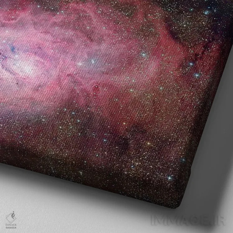 تابلو سهتایی قوس (تصویر ترکیبی) اثر رابرت گندلر - نمای نزدیک بافت بوم