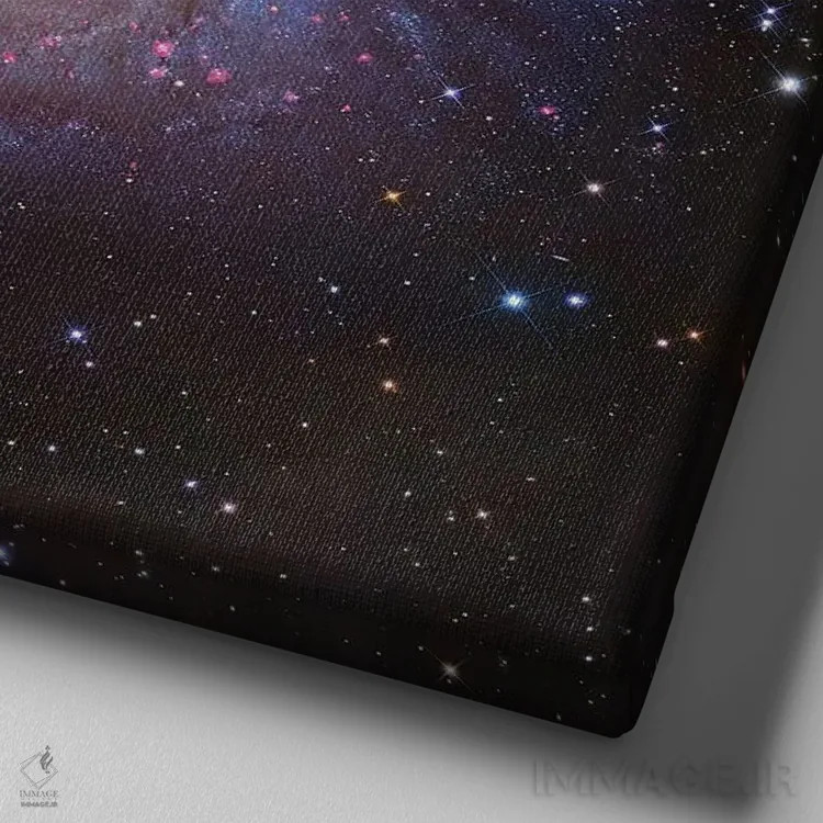 تابلو M81 Spiral Galaxy In Ursa Major III,کهکشان بود (M81) کهکشان مارپیچی در دب اکبر III اثر رابرت گندلر - نمای نزدیک بافت بوم