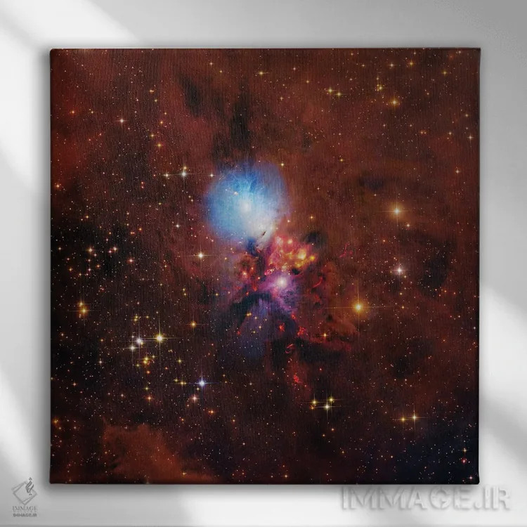 تابلو Complex Nebula In Perseus,NGC1333، سحابی پیچیده در برساوش اثر رابرت گندلر - نمای روبهرو روی دیوار