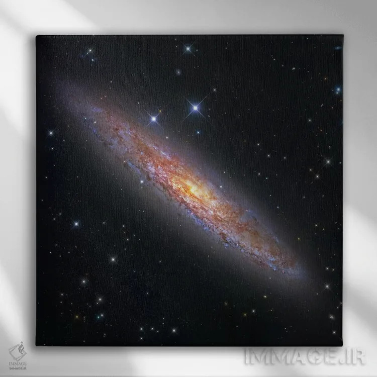 تابلو کهکشان حجّار (NGC 253) II اثر رابرت گندلر - نمای روبهرو روی دیوار