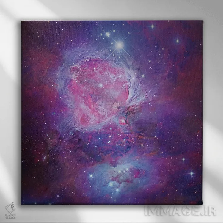 تابلو مرور دوباره سحابی شکارچی اثر رابرت گندلر - نمای روبهرو روی دیوار