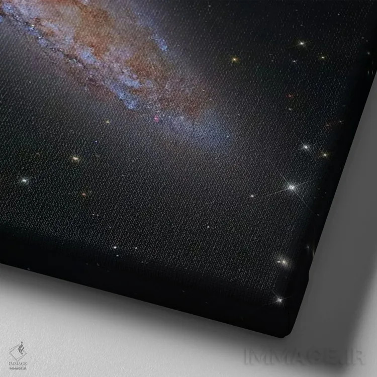 تابلو کهکشان حجّار (NGC 253) II اثر رابرت گندلر - نمای نزدیک بافت بوم