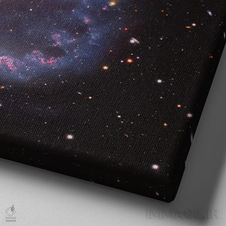 تابلو کهکشان مارپیچی بزرگ با میله (NGC 1365) اثر رابرت گندلر - نمای نزدیک بافت بوم