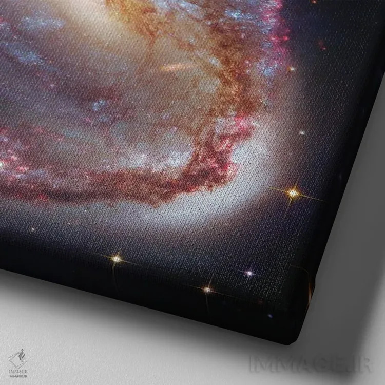 تابلو کهکشان قلابماهی (NGC2442) اثر رابرت گندلر - نمای نزدیک بافت بوم