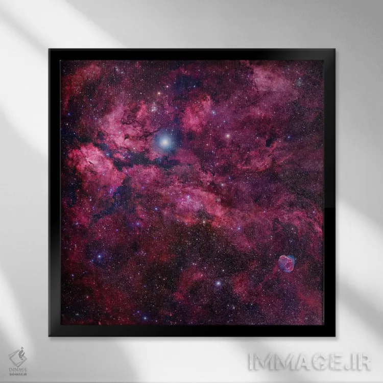 تابلو موزاییک ماکیان II اثر رابرت گندلر - نمای قابدار مشکی