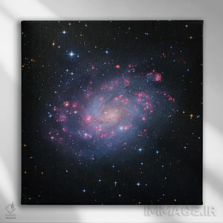 تابلو Hubble Space Telescope (NGC 300),کهکشان مارپیچی در صورت فلکی حجّار، تلسکوپ هابل (NGC 300) اثر رابرت گندلر - نمای روبهرو روی دیوار