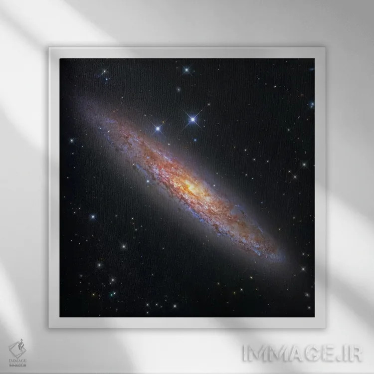 تابلو کهکشان حجّار (NGC 253) II اثر رابرت گندلر - نمای قابدار سفید