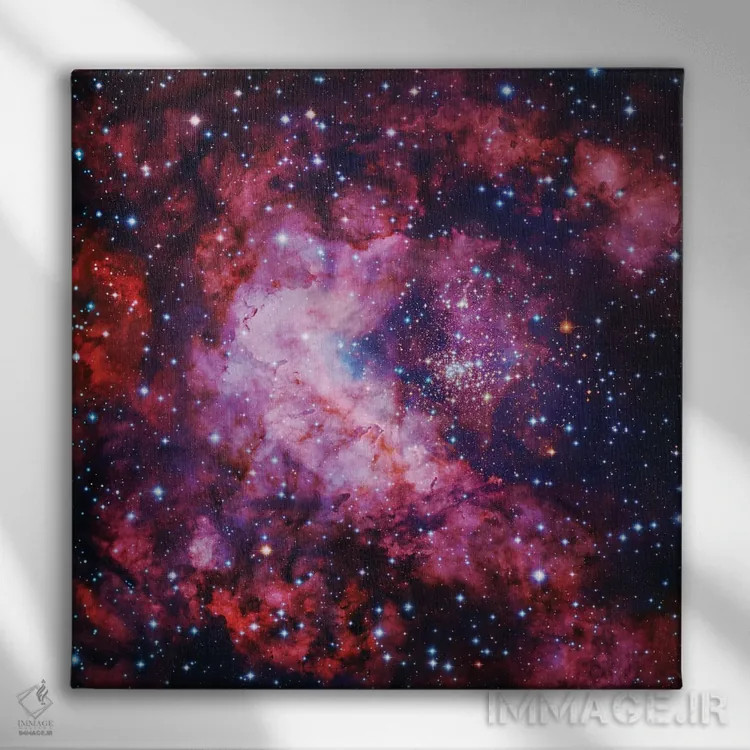 تابلو خوشه ستارهای در کارینا اثر رابرت گندلر - نمای روبهرو روی دیوار