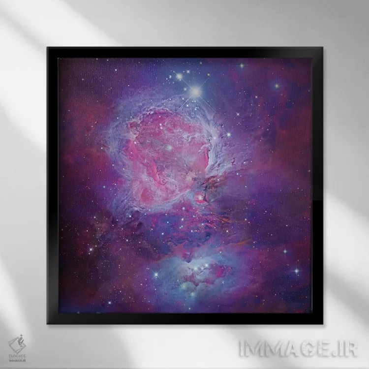 تابلو مرور دوباره سحابی شکارچی اثر رابرت گندلر - نمای قابدار مشکی