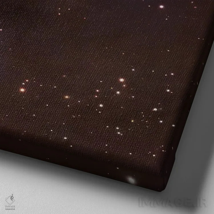 تابلو ابر تاریک در صورت فلکی گاو (LDN 1551) اثر رابرت گندلر - نمای نزدیک بافت بوم