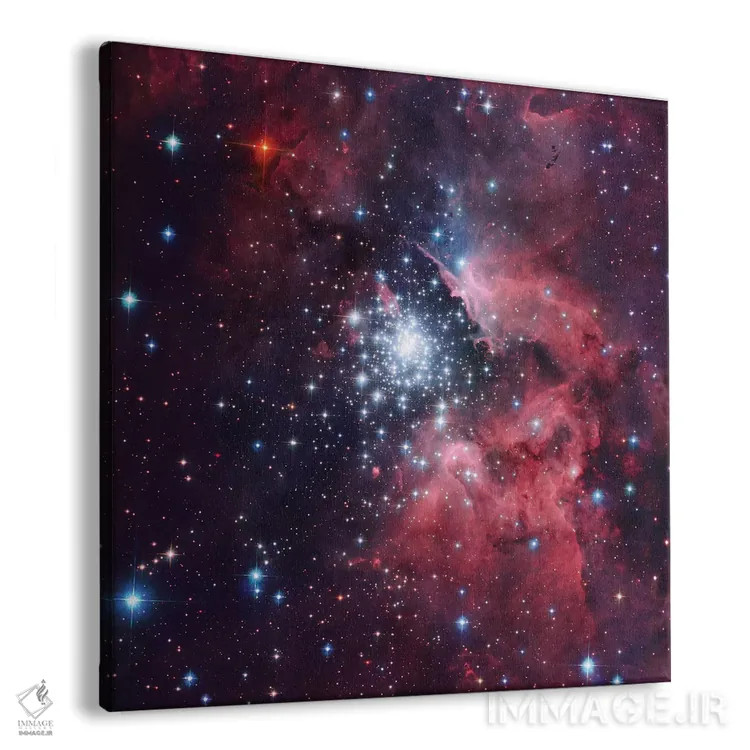 تابلو ابر غول پیکر HII و خوشه عظیم HD97950 (NGC 3603) اثر رابرت گندلر - نمای پرسپکتیو محصول