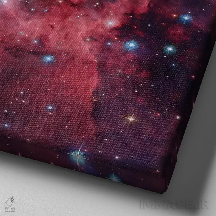 تابلو ابر غول پیکر HII و خوشه عظیم HD97950 (NGC 3603) اثر رابرت گندلر - نمای نزدیک بافت بوم