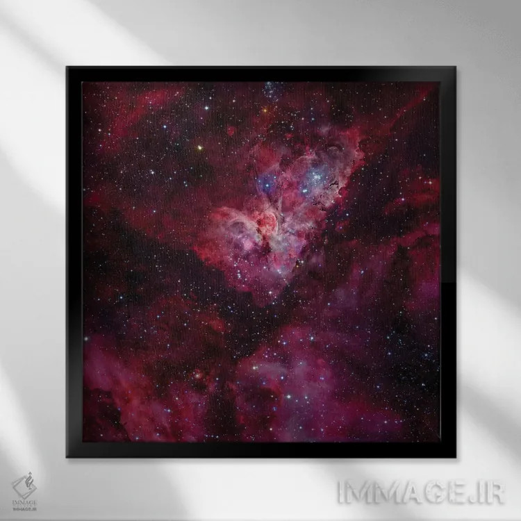 تابلو سحابی اتا کارینائی (NGC 3372) II اثر رابرت گندلر - نمای قابدار مشکی