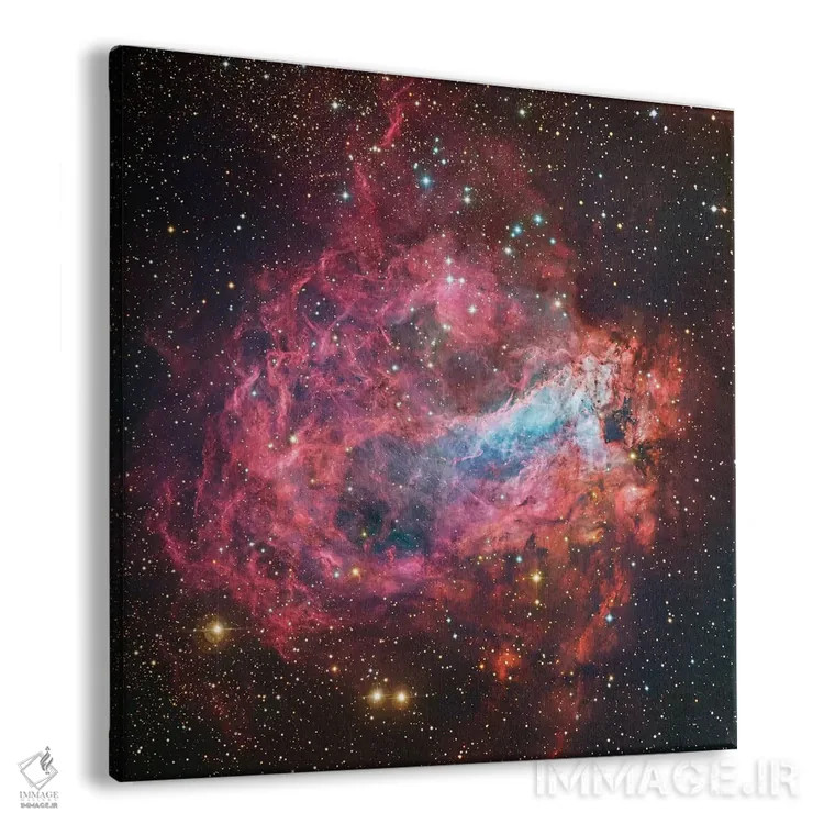 تابلو Swan, Omega, Horseshoe, Lobster Nebula (NGC 6618),M17، سحابی قو، امگا، نعلی، خرچنگ (NGC 6618) اثر رابرت گندلر - نمای پرسپکتیو محصول