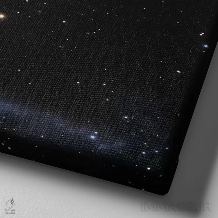 تابلو کهکشانهای در حال تعامل در غراب (NGC 4038) II اثر رابرت گندلر - نمای نزدیک بافت بوم