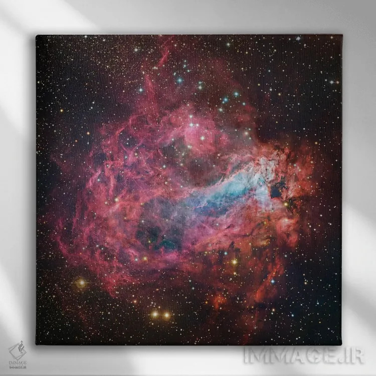 تابلو Swan, Omega, Horseshoe, Lobster Nebula (NGC 6618),M17، سحابی قو، امگا، نعلی، خرچنگ (NGC 6618) اثر رابرت گندلر - نمای روبهرو روی دیوار