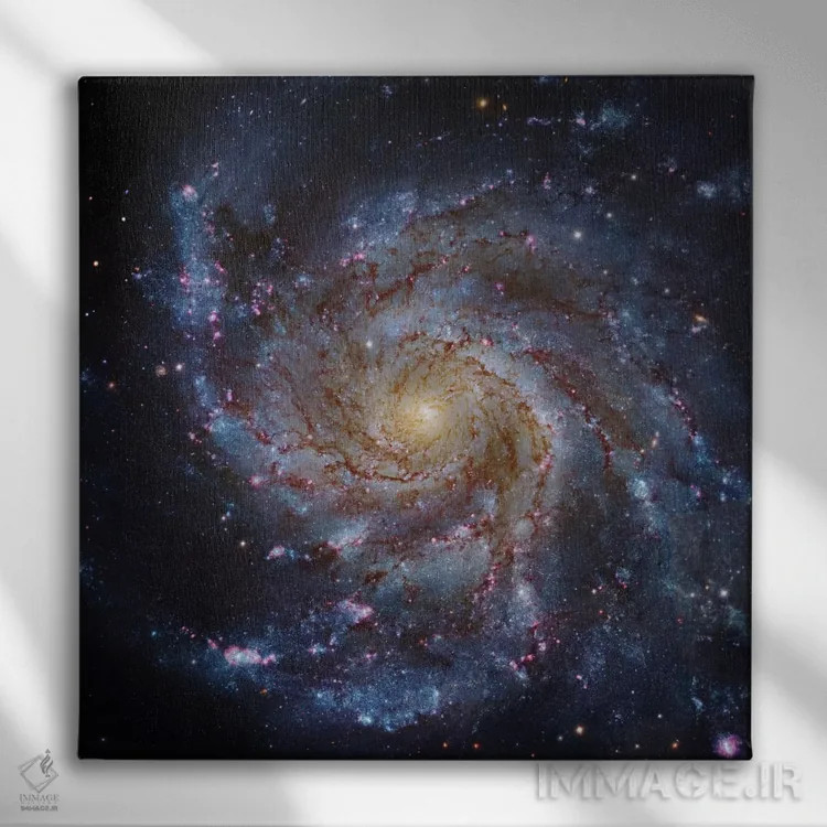 تابلو The Pinwheel Galaxy,M101، کهکشان فرفرهای اثر رابرت گندلر - نمای روبهرو روی دیوار