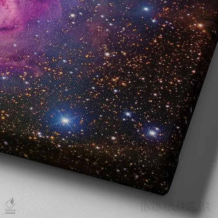 تابلو Trifid Nebula I,M20، سحابی سهتایی I اثر رابرت گندلر - نمای نزدیک بافت بوم