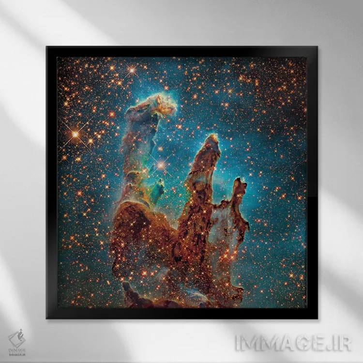 تابلو The Eagle Nebula (NGC 6611) II,M16، سحابی عقاب (NGC 6611) II اثر رابرت گندلر - نمای قابدار مشکی