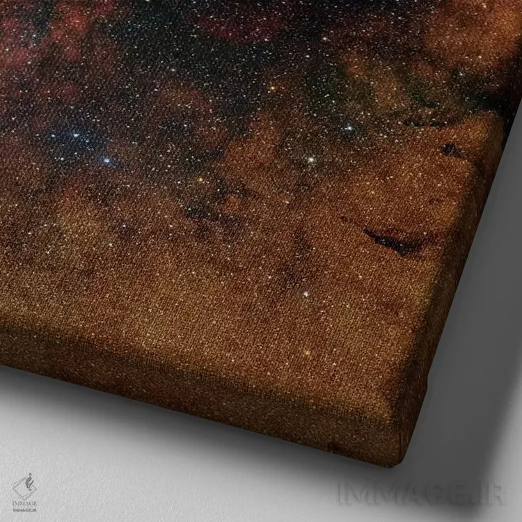 تابلو موزاییک سحابی پنجه گربه اثر رابرت گندلر - نمای نزدیک بافت بوم