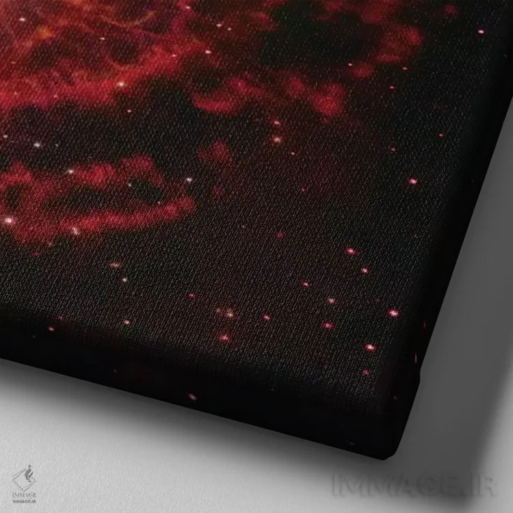 تابلو ام۵۷، سحابی حلقهای (انجیسی ۶۷۲۰) اثر رابرت گندلر - نمای نزدیک بافت بوم