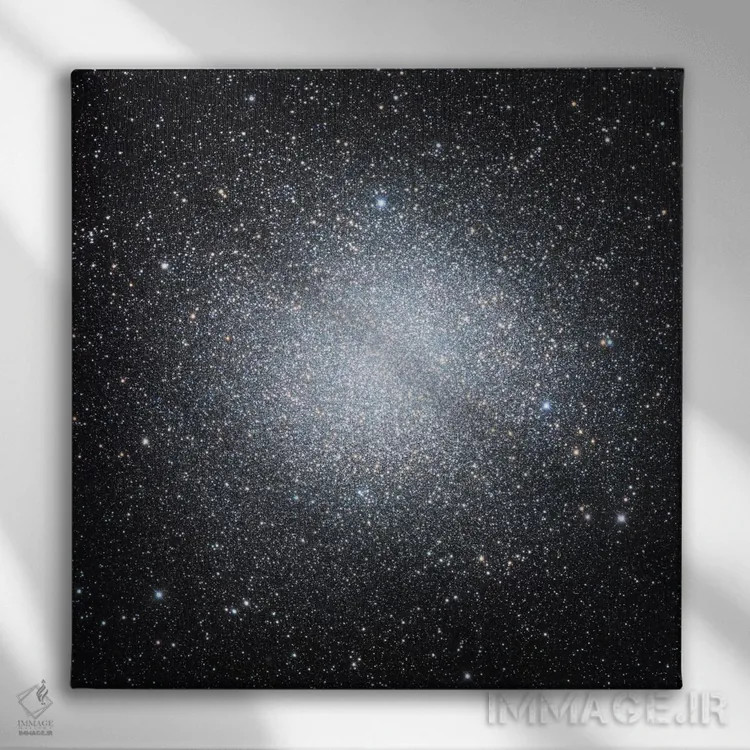 تابلو امگا قنطورس، خوشه کروی در قنطورس (انجیسی ۵۱۳۹) اثر رابرت گندلر - نمای روبهرو روی دیوار